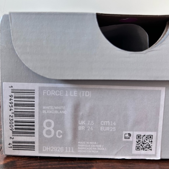 NWT Custom Animal Print Nike Air Force 1 Baby & Toddler Sneakers Size 8c - Picture 6 of 6